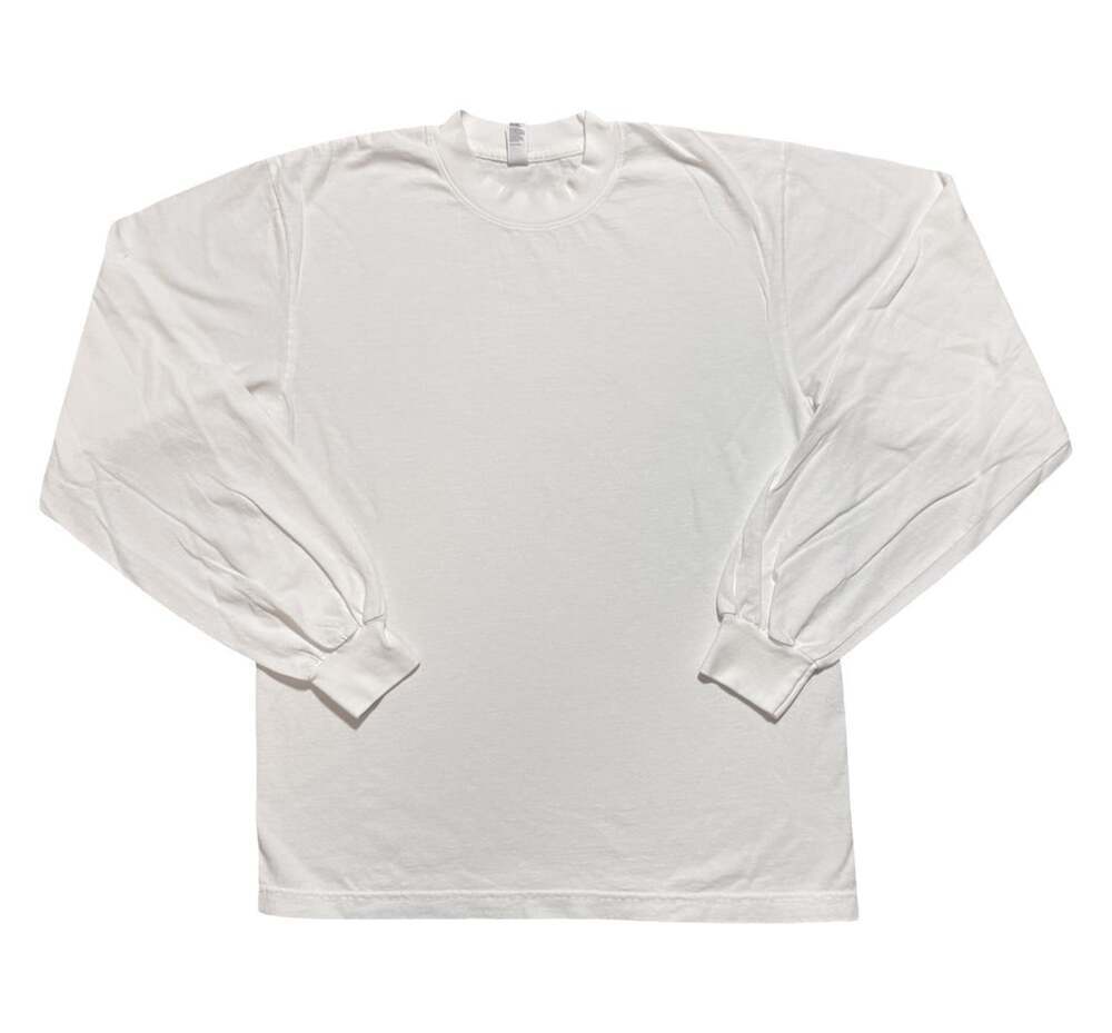 Los Angeles Apparel Off White Oversized Long Sleeve T Shirt Size Small
